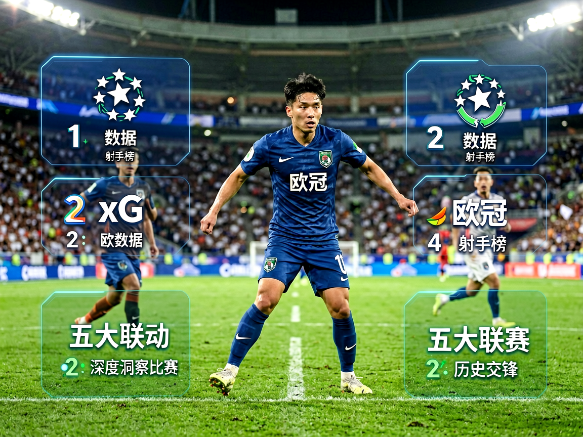 足球赛事数据分析场景,展示比赛数据可视化